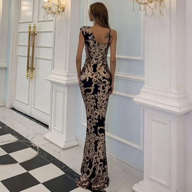 Evening Sequin Dress Slim Long Mermaid