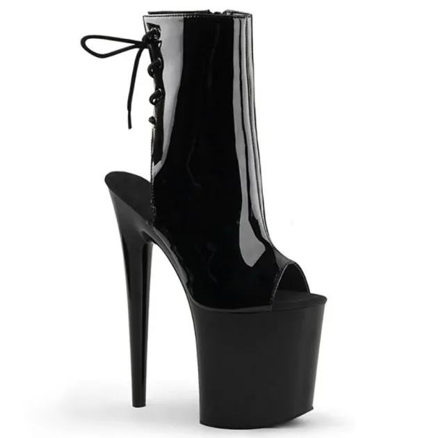 high-heeled platform shoes