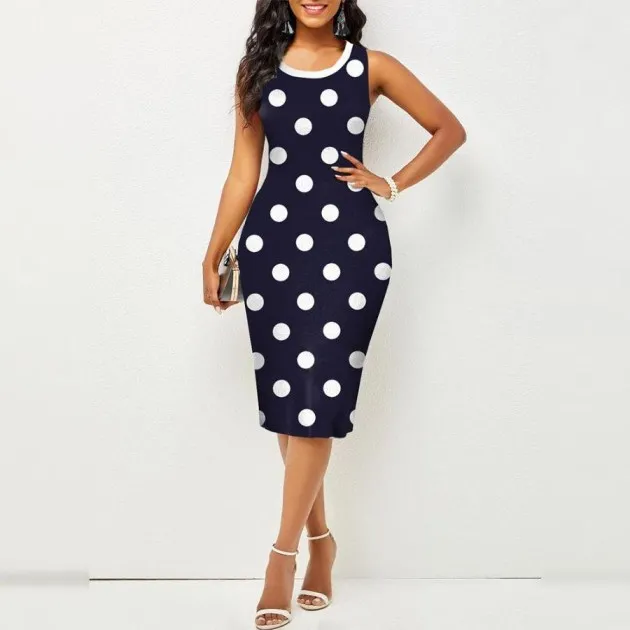 Long Sleeve Hip Print Dress