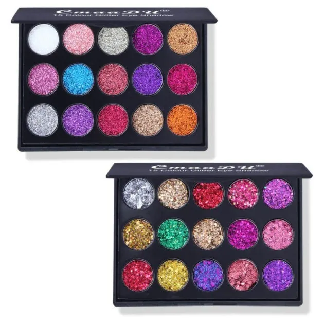 Creative 15 Colors Diamond Sequin Eyeshadow Palette