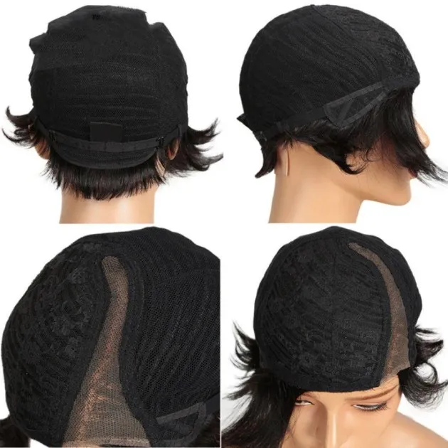Wig Short Hand Woven Lace Color