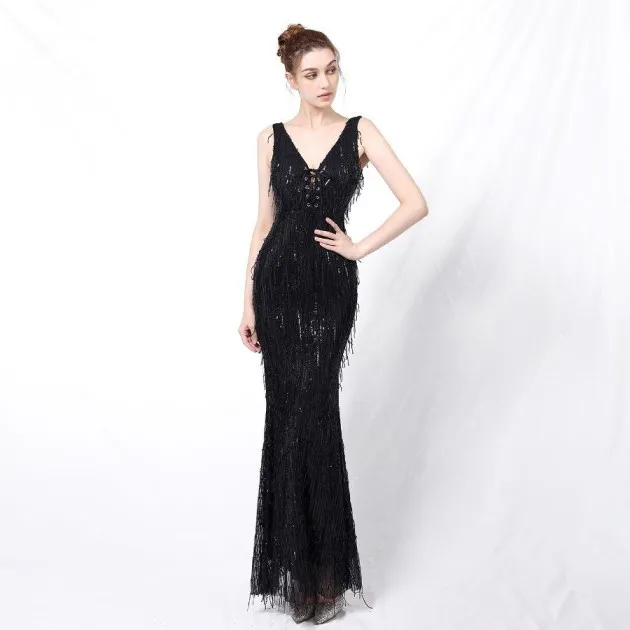 Polyester Thread Tassel Fringe Fish Tail Banquet Elegant