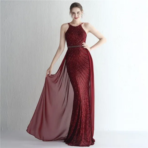 Flower Sequins White Chiffon Skirt Craft Order