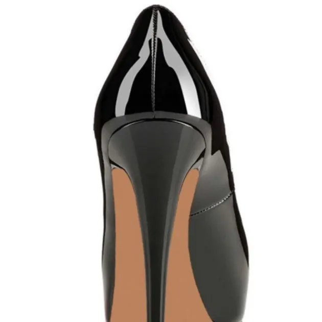 Super high heel platform fish mouth high heel patent leather Chloe