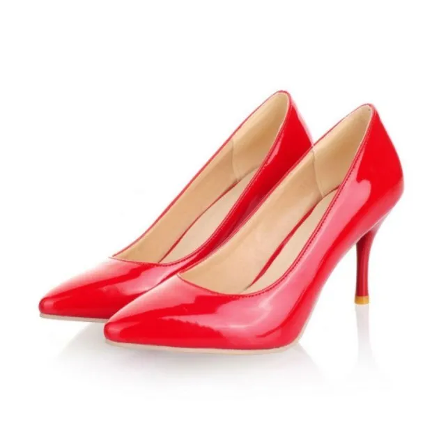 Charol Stiletto Tacón alto Red Rojo Tacón alto