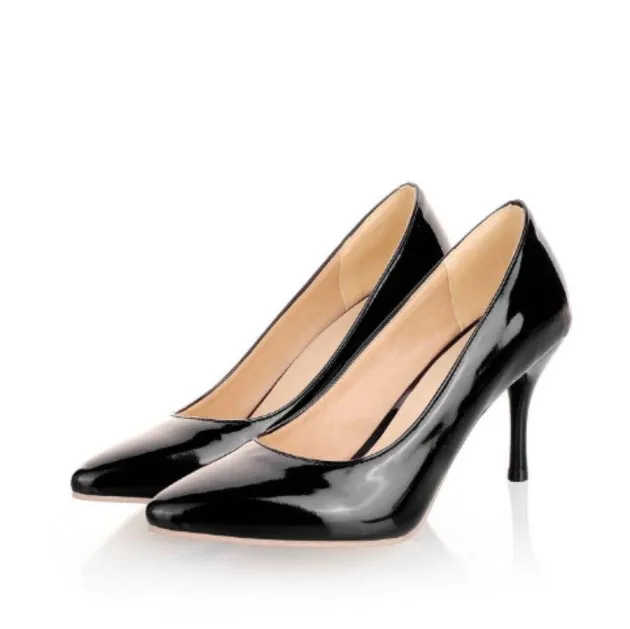 Lakleer Stiletto Hoge hakken Net Rood Hoge hakken