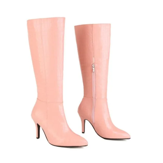 Pointed Thin Heel Super High Boots