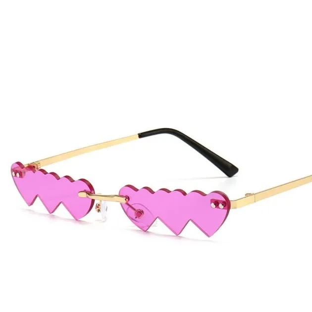 Love Metal Rimless Sunglasses