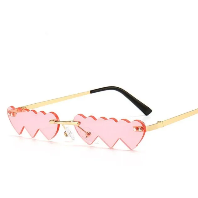 Love Metal Rimless Sunglasses