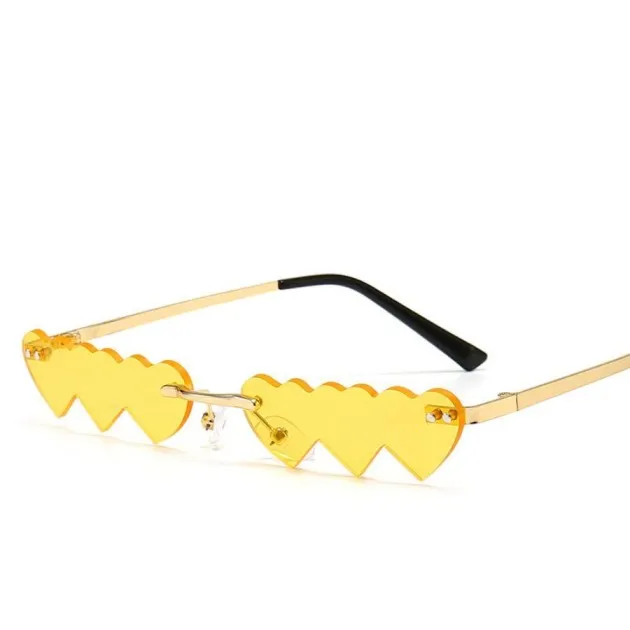 Love Metal Rimless Sunglasses