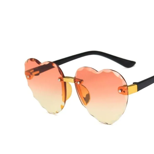 Frameless Cut-edge Love Sunglasses