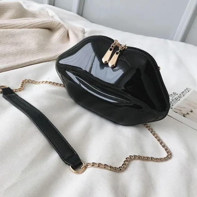 Bolso de hombro pequeño con cadena de moda Labios