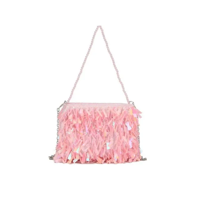 Fashion Retro Sequin Tassel Handbag