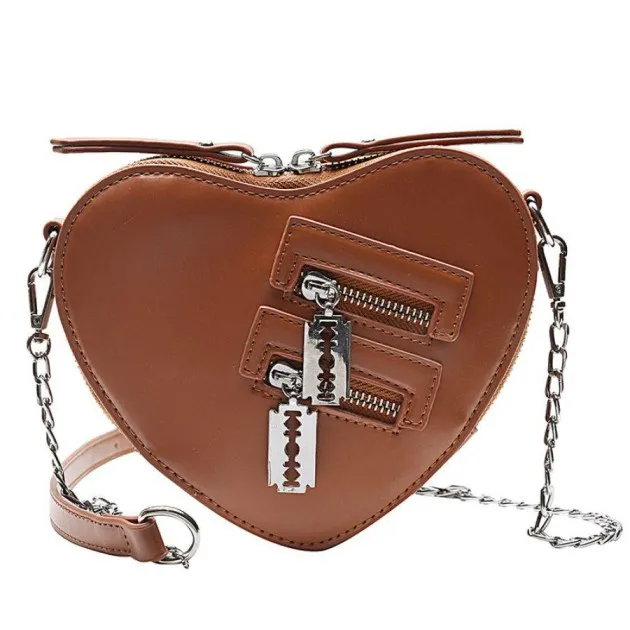 Creative sexy heart chain small satchel