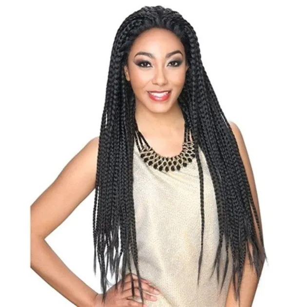 Front lace three-strand wig Mia