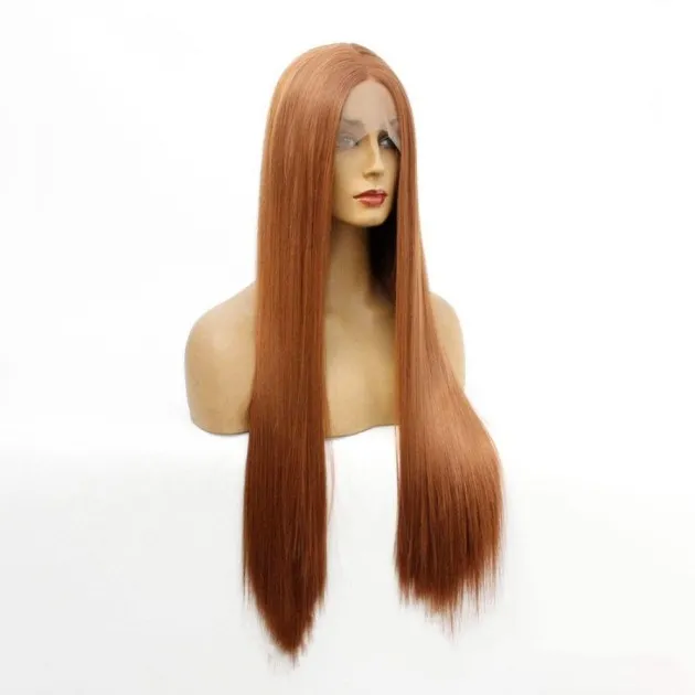 Brown silk front lace wig Naomi