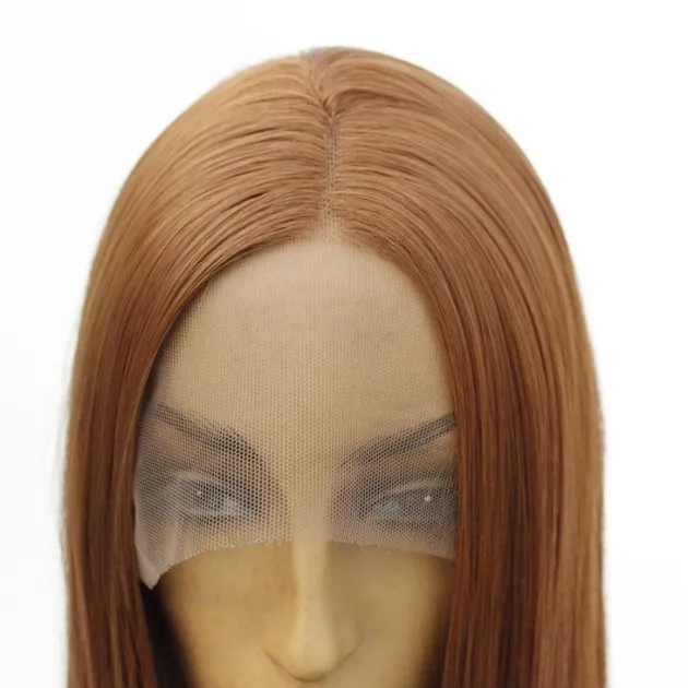 Brown silk front lace wig Naomi