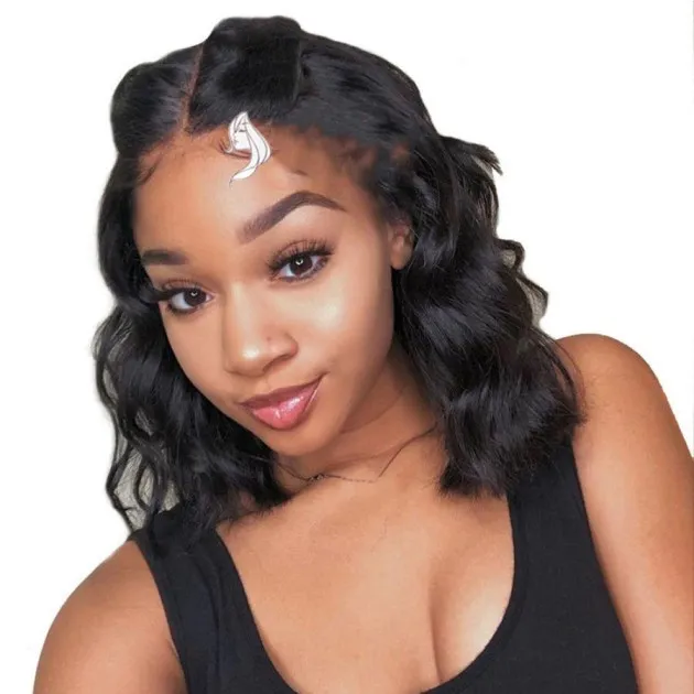 Aubrey Front lace synthetic short curly hair
