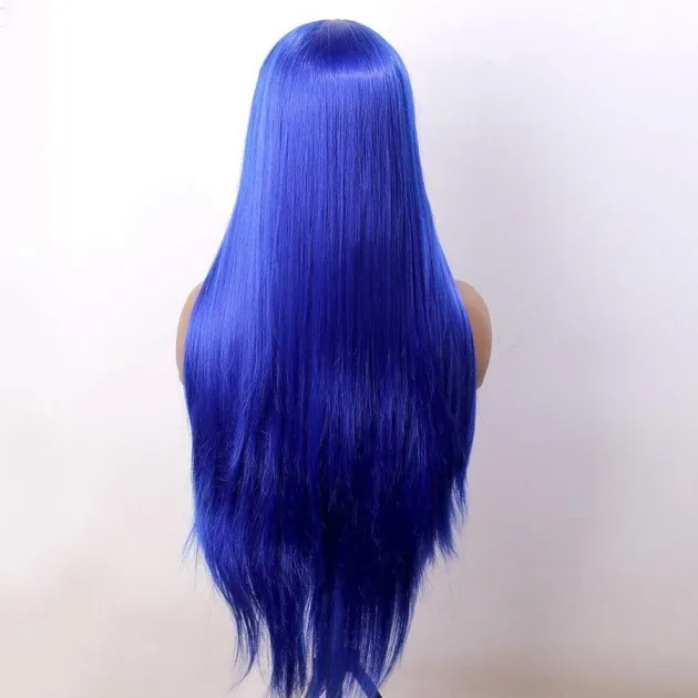 Ocean Synthetic Front Lace Blue Wig