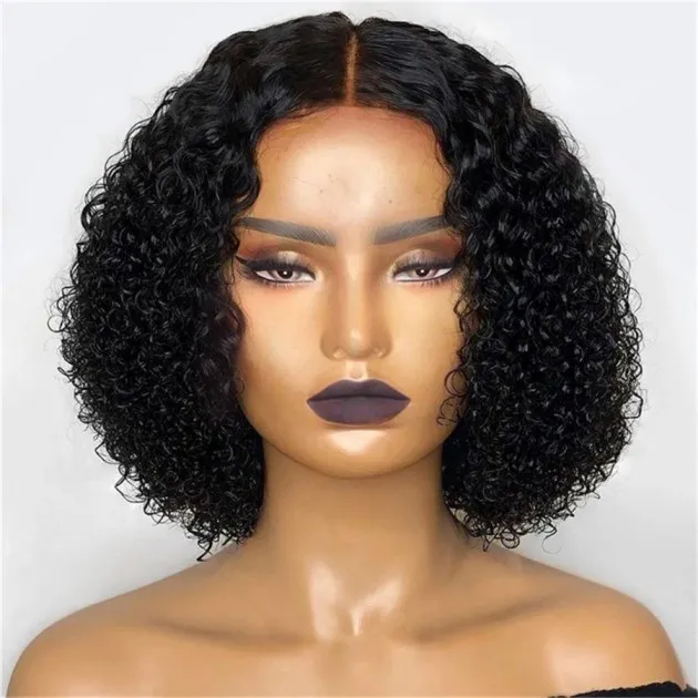 Maya Front Lace Synthetic Short Curly Wig