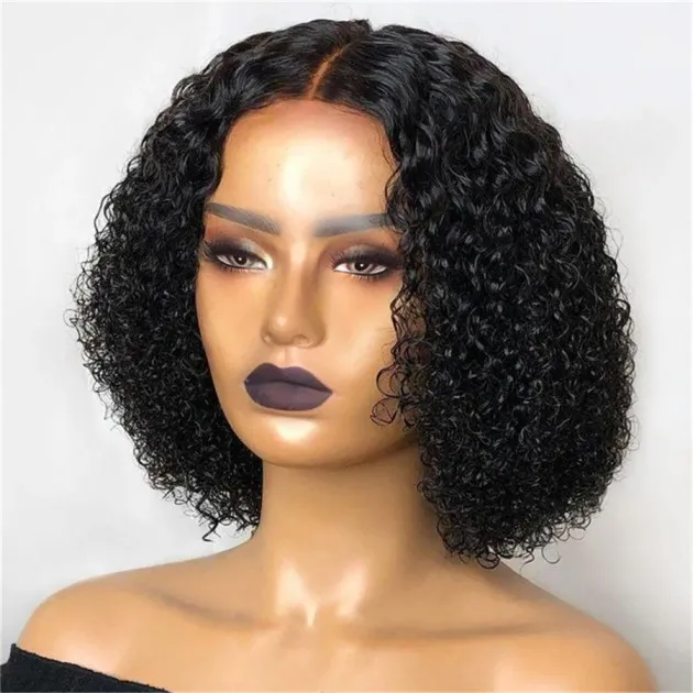 Maya Front Lace Synthetic Short Curly Wig