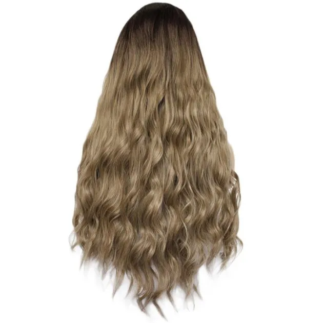 Madelyn Chemical fiber front lace gradient long curly wig