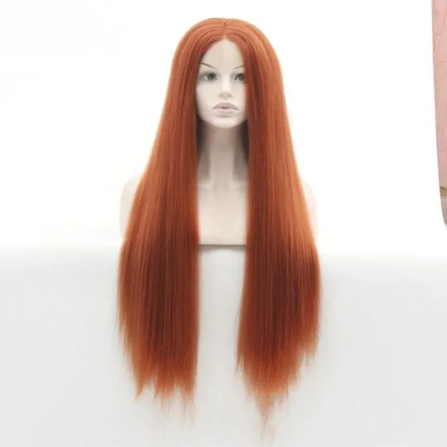 Caroline Front lace long straight hair