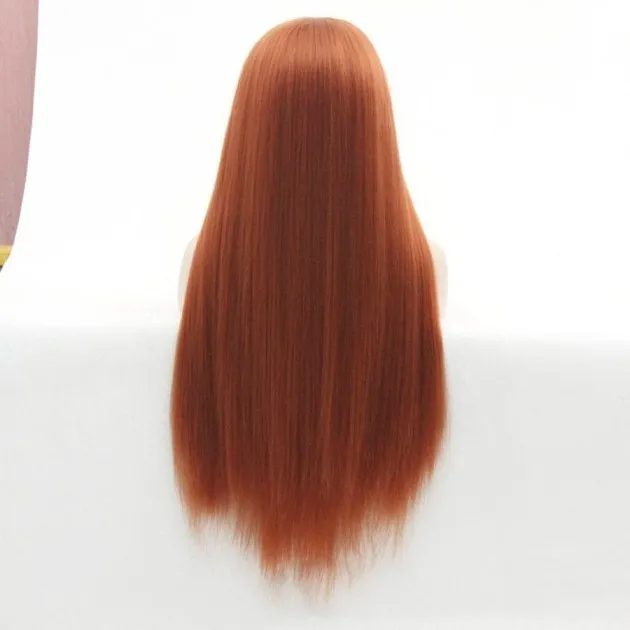 Caroline Front lace long straight hair