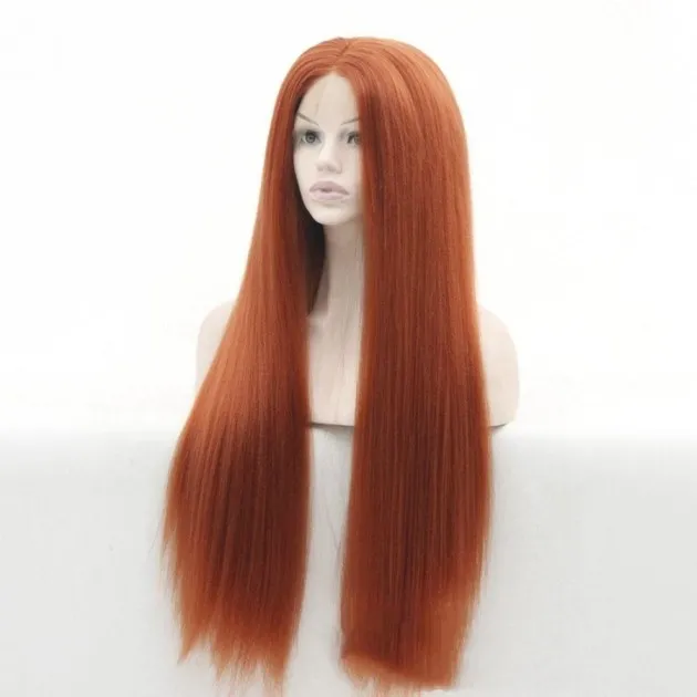 Caroline Front lace long straight hair