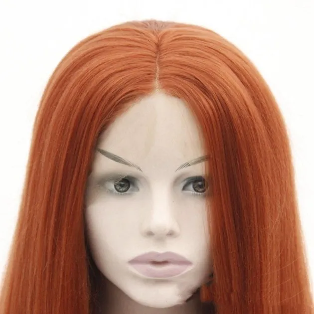 Caroline Front lace long straight hair