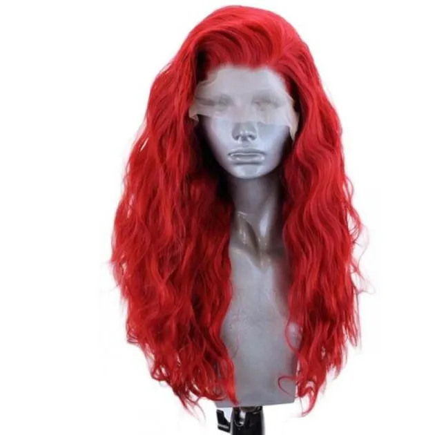 Ruby pruik met lang haar met front lace