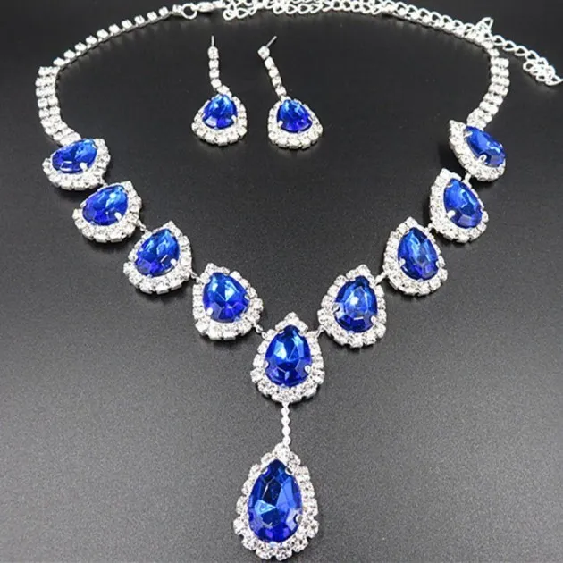 Sieradenset Kleur Strass Ketting