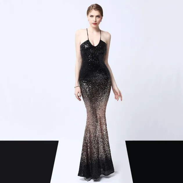 Sequined evening dress Vivian