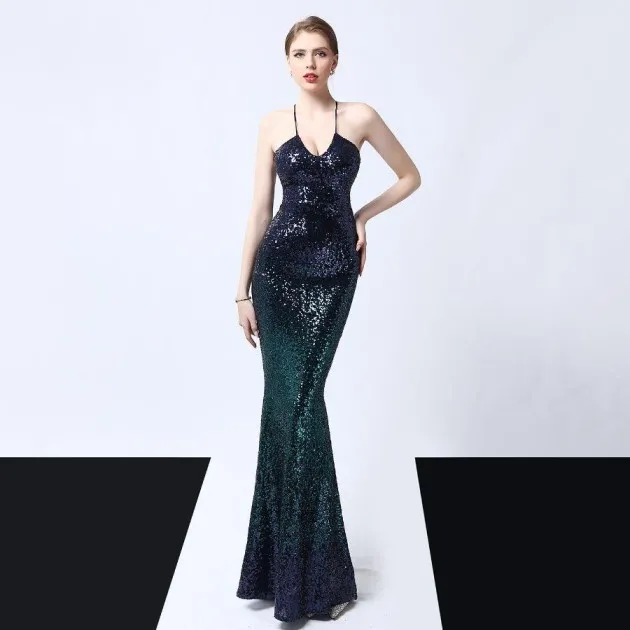 Sequined evening dress Vivian