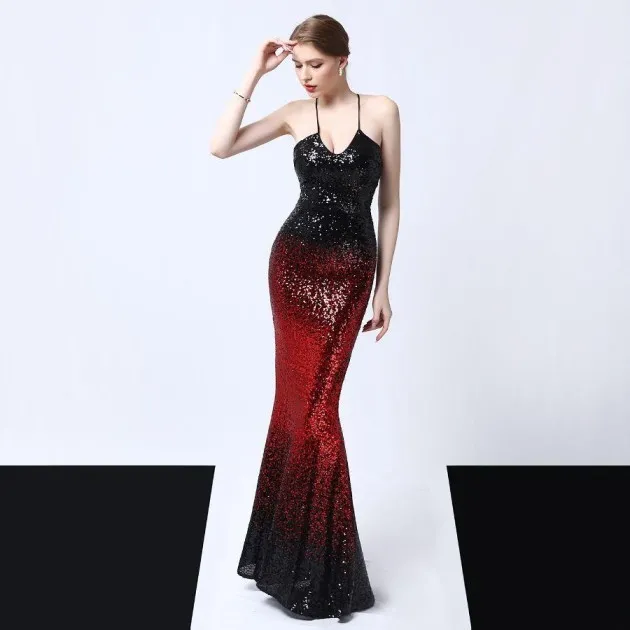 Sequined evening dress Vivian