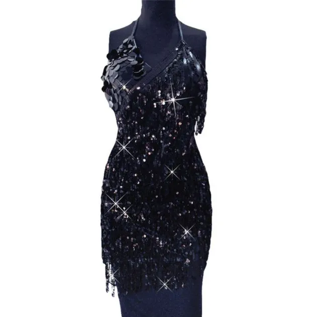 Sequined fringed dress Liliana