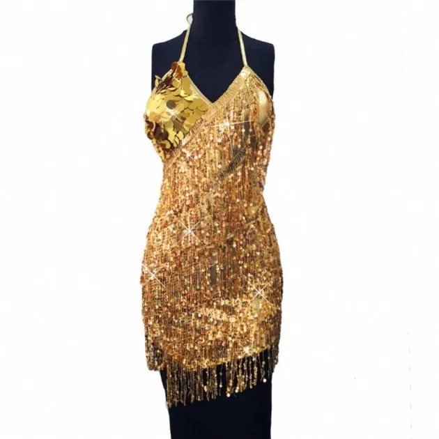 Sequined fringed dress Liliana