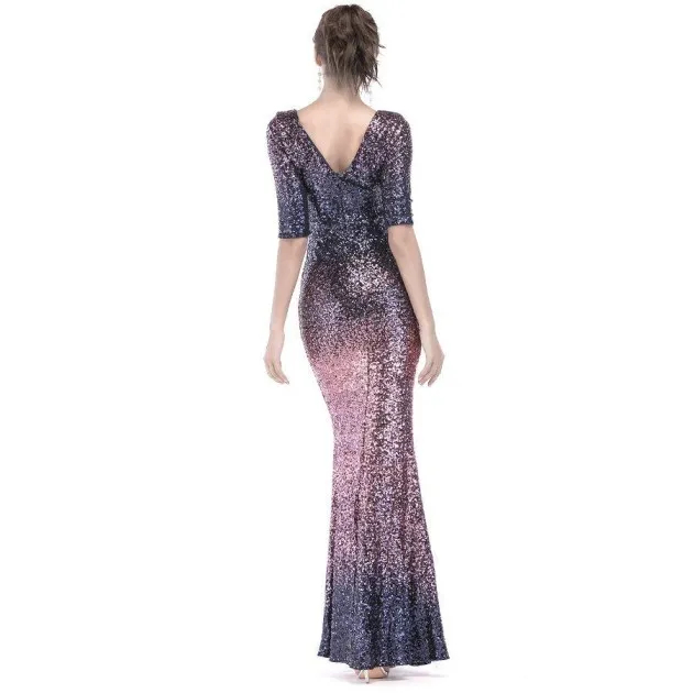 Slim dress fishtail sequins Adalynn