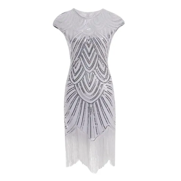 Fringed braid sequin dress Great Gatsby