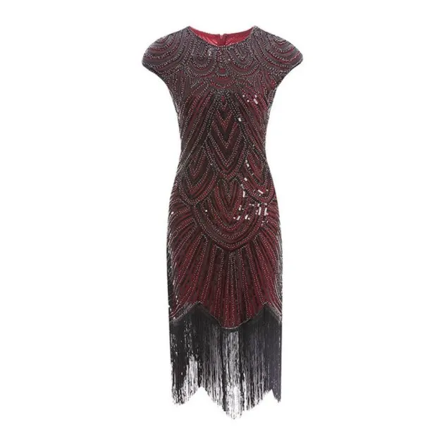 Fringed braid sequin dress Great Gatsby