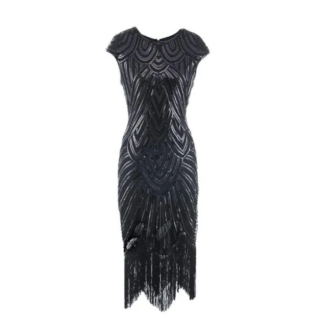 Fringed braid sequin dress Great Gatsby
