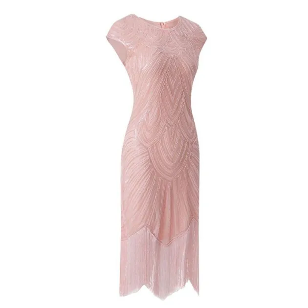 Fringed braid sequin dress Great Gatsby