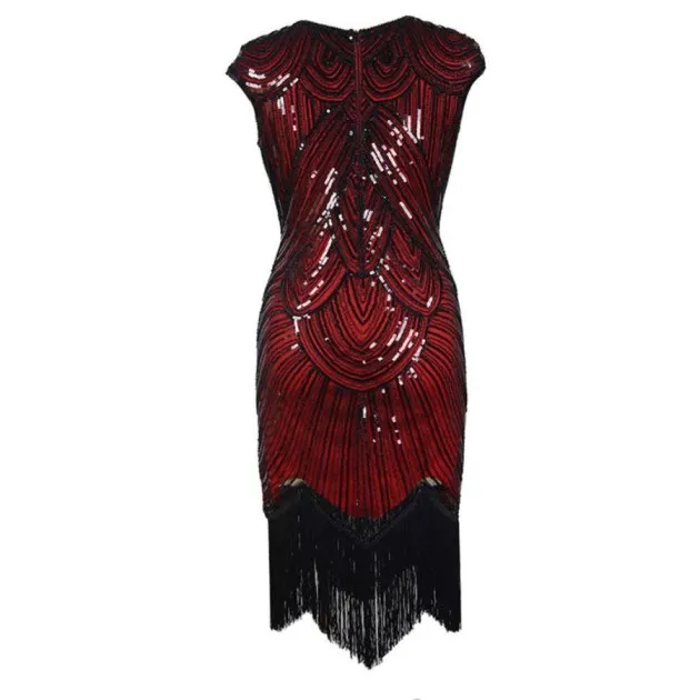 Fringed braid sequin dress Great Gatsby
