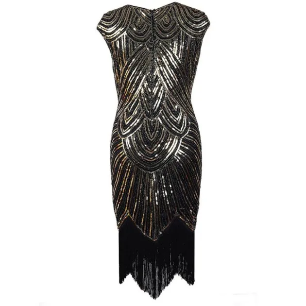 Fringed braid sequin dress Great Gatsby
