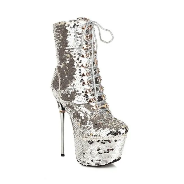 Iris Gradient Sequined Boots