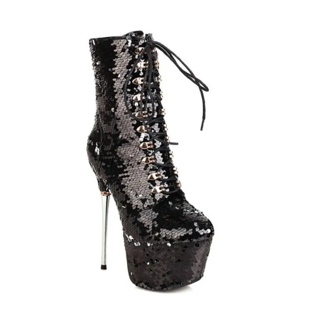 Iris Gradient Sequined Boots