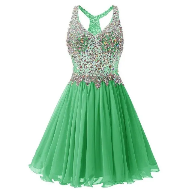 Evening Dress Spring Short Sequined Mesh Small Dress Khloe