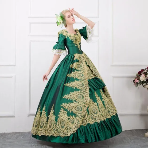 Traje de baile de traje de corte de estilo europeo