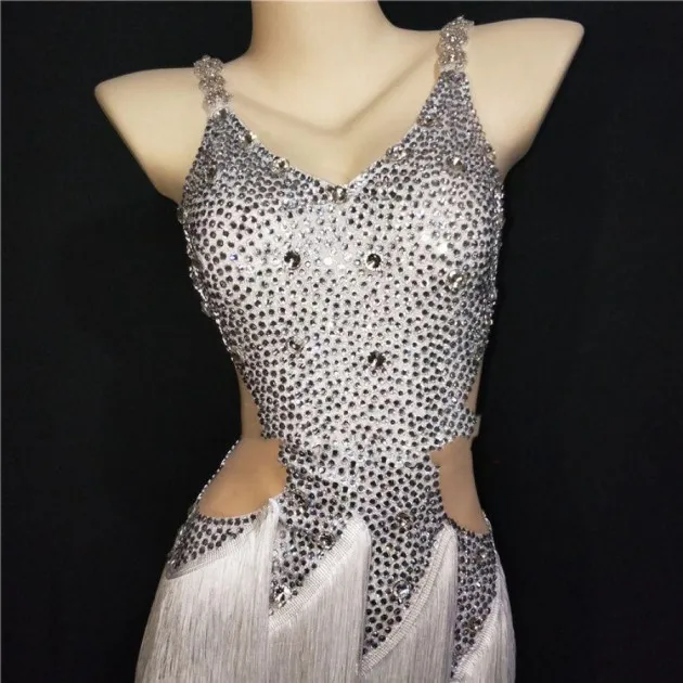 Latin Dance Dress Fringed Dress