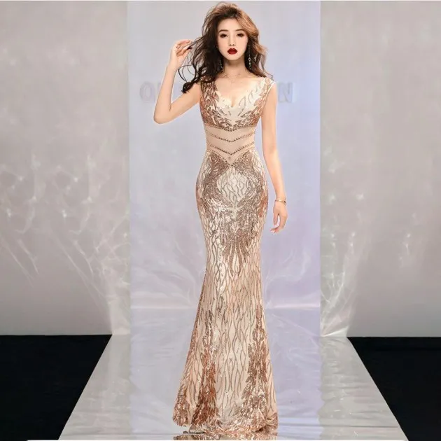 Fashionable Elegant Long Evening Dress Kehlani
